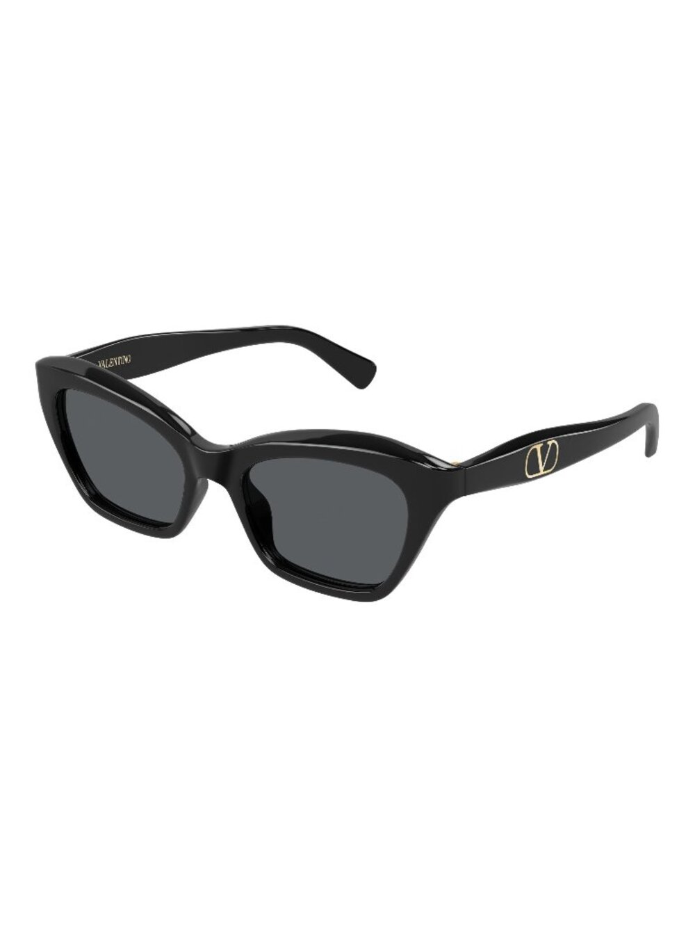 New Valentino Women's Sunglasses Black Grey Lens Acetate Frame VG0009S 001 52